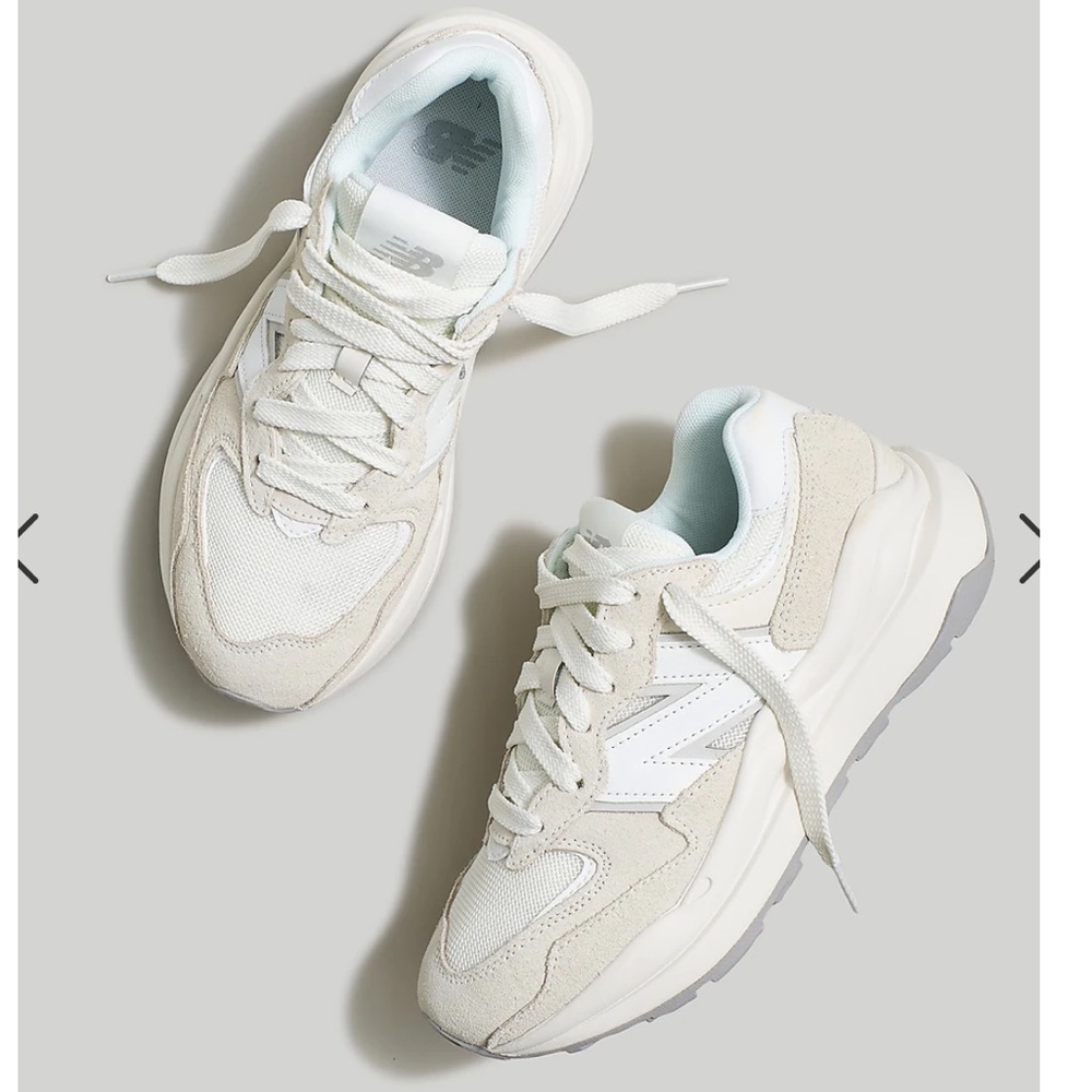 Madewell x New Balance Suede 57/40 Sneakers NE376 white 6